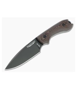 Bradford Guardian3 False Edge GPK Exclusive Black DLC Rex 45 3D Chocolate/Red Richlite Fixed Blade - BK-3FE-117B-REX45 1