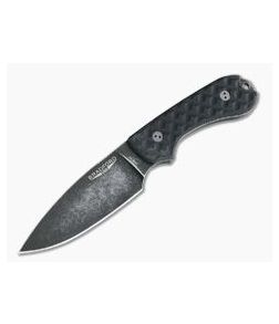 Bradford Knives Guardian3 Full Flat Grind Black G10 Nimbus 3V Fixed Blade Knife - BK-3FH-001N-3V 1