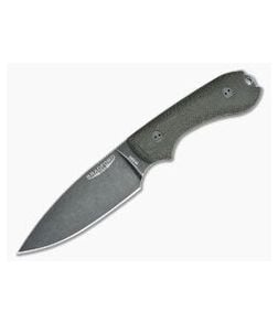 Bradford Knives Guardian3 Full Height Flat Nimbus M390 3D Green Micarta - BK-3FH-102N 1