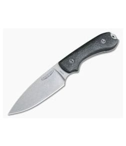 Bradford Knives Guardian3 Full Height Flat Stonewashed M390 3D Carbon Fiber - BK-3FH-114 1