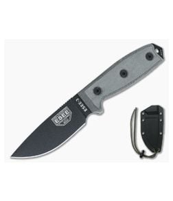 ESEE 3P Black Plain Edge Black Sheath - ESEE-3P-B 1