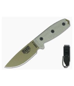 ESEE 3 Plain Edge with MOLLE Back Dark Earth Blade - ESEE-3P-MB-DE 1