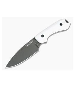 Bradford Knives Guardian3 Sabre Grind GPK Exclusive 3D White G10 DLC 3V Fixed Blade Knife - BK-3S-100B-3V 1