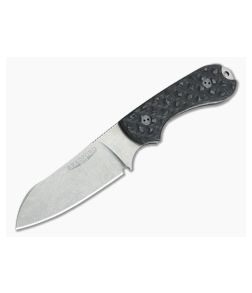 Bradford Knives Guardian3 Sheepsfoot Carbon Fiber Stonewashed M390 - BK-3SF-014 1