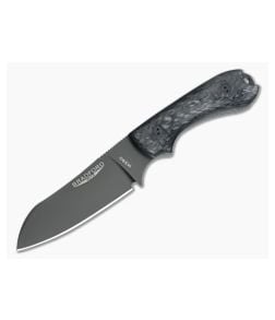 Bradford Knives Guardian3 Sheepsfoot 3D Carbon Fiber DLC Coated M390 - BK-3SF-114B 1