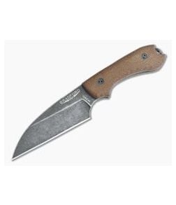Bradford Knives Guardian3 Wharncliffe 3D Natural Micarta Nimbus M390 - BK-3W-104N 1