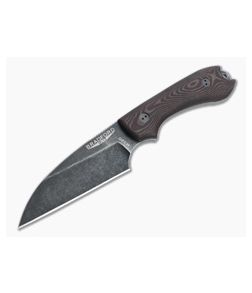 Bradford Knives Guardian3 Wharncliffe LTD 3D Chocolate/Red Richlite Nimbus M390 Fixed Blade - BK-3W-114N-M390 1