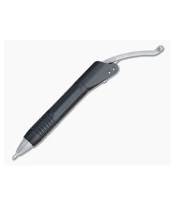 Microtech Siphon II Ink Pen Black Stonewashed Stainless Steel 401-SS-BKSW - MT-401-SS-BKSW 1