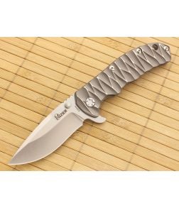 Kizer Cutlery Sculpted Titanium Frame Lock S35VN Flipper - KC-401B1 1