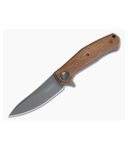 Kershaw Concierge Wood Handle KVT Liner Lock Flipper Sinkevich Design 4020WOOD - KS-4020WOOD 1