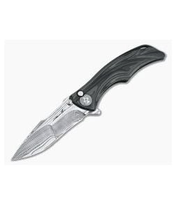 Brian Tighe Custom Tighe Down Damasteel Integral Unidirectional Carbon Fiber Flipper - CU-4022 1