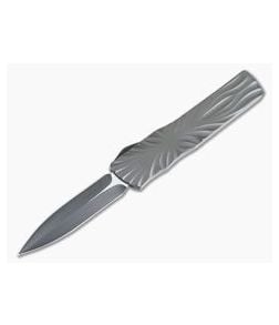 Brian Tighe Custom Twist Tighe OTF Automatic Charcoal Titanium DLC RWL-34 Double Edge - CU-4026 1