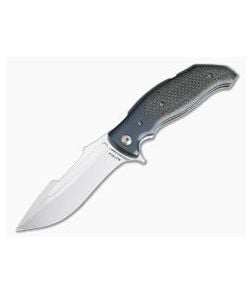 Alan Folts Custom Prototype Classwork Bolstered Silver Lightning Strike Carbon Fiber Flipper - CU-4041 1