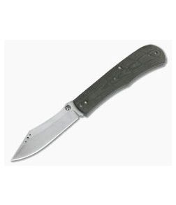 Trash Panda Knives Kit Slip Joint Stonewashed AEB-L Green Micarta 4050 - CU-4050 1