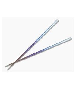 Steve Kelly TiSushi Sticks Rainbow Anodized Titanium Chopsticks 4100 - CU-4100 1