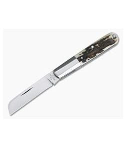 T.A. Davison Custom Barlow Stag Satin CPM-154 Sheepsfoot Slip Joint - CU-4113 1