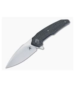 A2 Knives A6 Midi Flipper M390 Silver Lightning Strike Carbon Fiber - CU-4152 1