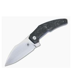 A2 Knives A8 Tashi Bharucha Collaboration Flipper Marbled Carbon Fiber - CU-4156 1