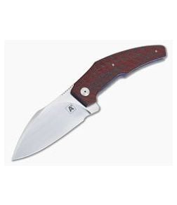 A2 Knives A8 Tashi Bharucha Collaboration Flipper Red Carbon Fiber - CU-4157 1