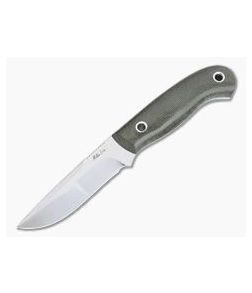 Mike Irie Model 110 Compound Ground Satin CPM-154 Green Micarta - CU-4159 1