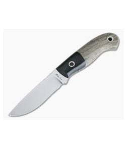 Mike Irie Model 110 Satin CPM-154 Black Linen Micarta Bolstered Stabilized Maple 4175 - CU-4175 1