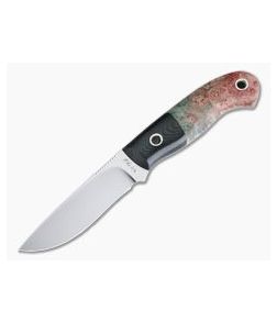 Mike Irie Model 110 Satin CPM-154 Black Linen Micarta Bolstered Stabilized Maple 4177 - CU-4177 1