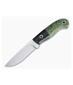 Mike Irie Model 110 Satin CPM-154 Black Linen Micarta Bolstered Stabilized Maple 4179 - CU-4179 1