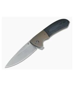 Aaron Frederick Custom Charone CPM-154 Bolstered Blue/Black G10 Flipper 4193 - CU-4193 1