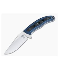 Tom Krein Custom Nomad Blasted Blue/Black G10 Satin D2 Fixed Blade 4203 - CU-4203 1