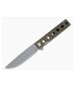 Brad Zinker Custom Miscreant 4.0 FLF Stonewashed S35VN Bronze Anodized Titanium Frame Lock Flipper - CU-4230 1