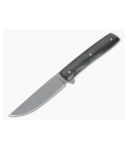 Brad Zinker Custom +10 T LLF Stonewashed CPM-154 Silver Lightning Strike Carbon Fiber Titanium Liner Lock Flipper - CU-4233 1