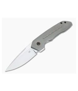 Chad Nell Custom Gent Satin AEB-L Copper Dot Inlay Titanium Frame Lock Flipper - CU-4238 1