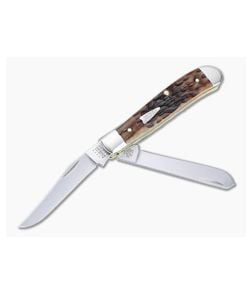 Case Mini Trapper Peach Seed Jig Brown Bone Slip Joint 42652 - CA-42652 1