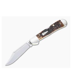 Case Mini Copperlock Peach Seed Jigged Brown Bone Back Lock Knife 42655 - CA-42655 1