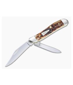 Case Peanut Peach Seed Jig Brown Bone Slip Joint 42656 - CA-42656 1