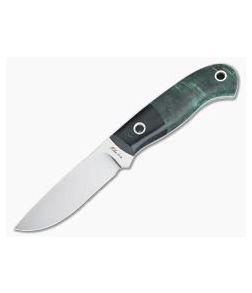 Mike Irie Model 110 Drop Point CPM-154 Micarta Bolstered Stabilized Dyed Maple Burl 4270 - CU-4270 1