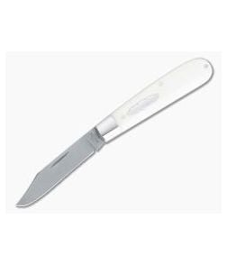 T.A. Davison Custom Smooth White Bone Acid Washed A2 Clip Point Slip Joint 4281 - CU-4281 1