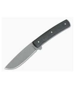 Brad Zinker Custom FR Stretch LLF Stonewashed CPM 154 Uni Black FatCarbon Liner Lock Flipper 4297 - CU-4297 1