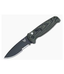 Benchmade 4300SBK-1 CLA Automatic Knife Green/Black G10 Black Serrated Edge - BM-4300SBK-1 1
