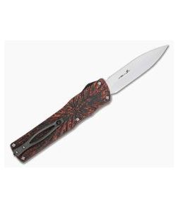 Brian Tighe Twist Tighe Large Satin BG42 Dagger Mars Valley FatCarbon Carbon Fiber OTF Automatic 4304 - CU-4304 1