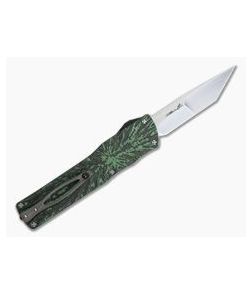 Brian Tighe Twist Tighe Large Satin BG42 Tanto Jungle Wear FatCarbon Carbon Fiber OTF Automatic 4305 - CU-4305 1