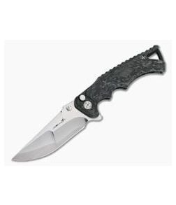 Brian Tighe Custom Tighe Fighter S90V San Mai Drop Point Carbon Fiber Flipper 4316 - CU-4316 1