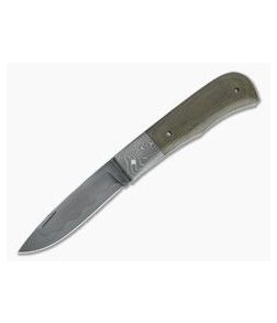 Chuck Hawes Custom One-Blade Small Remington Green Micarta Hamon W2 Slip Joint 4337 - CU-4337 1