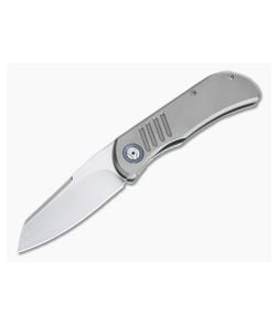 Burger Custom EXK SFL Satin M390 Sheepsfoot Titanium Frame Lock Front Flipper 4363 - CU-4363 1