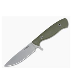 Camerer Knives Custom Trailsman Elmax OD Green G10 Fixed Blade 4368 - CU-4368 1