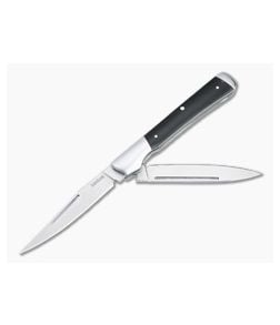 Kershaw Allegory Trapper Satin Stainless Steel Black Micarta Slip Joint Folder 4385 - KS-4385 1