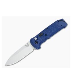 Benchmade 4400-1 Casbah Auto Blue Handle Satin Plain Edge - BM-4400-1 1