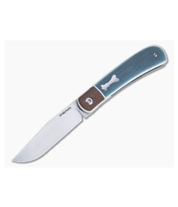 Enrique Pena Custom Trapper Top Flipper Bolstered Crosscut Aqua G-Carta - CU-4403 1