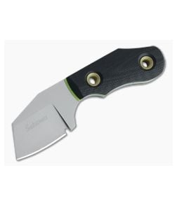 Sakman Knives Cleaver Neck Knife Blasted N690 Black/Toxic G10 Fixed Blade 4409 - CU-4409 1