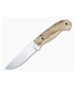Mike Irie Model 110 Drop Point CPM-154 Stabilized Spalted Maple Fixed Blade 4425 - CU-4425 1